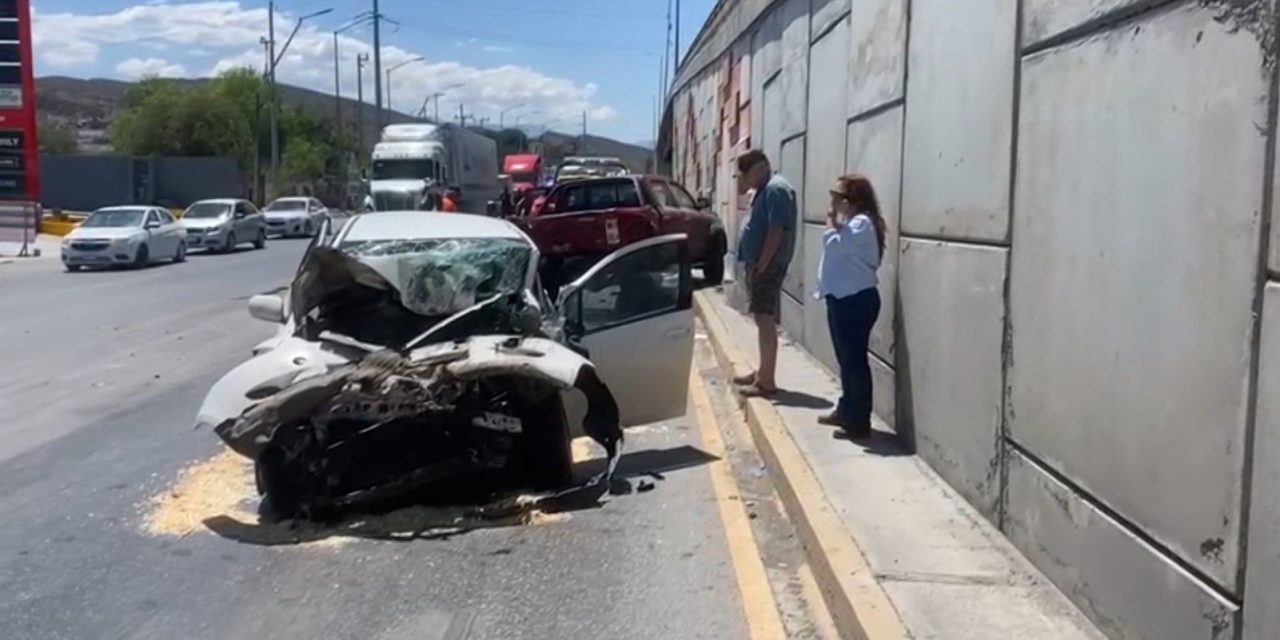 Un herido tras accidente en la Saltillo-Monterrey