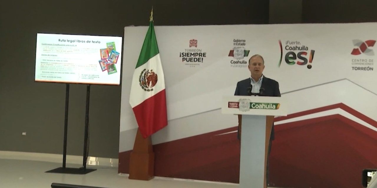 No se entregarán libros de la federación en Coahuila; Francisco Saracho
