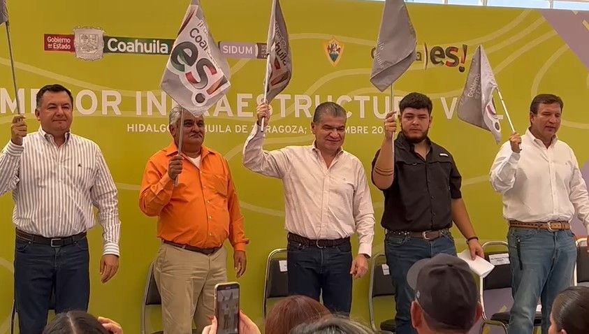 Gobierno de Coahuila inicia obras de pavimentación en municipio de Hidalgo