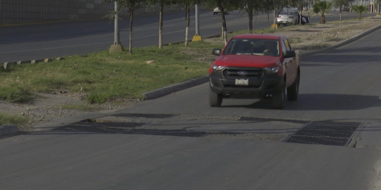 Rejillas en mal estado en Ramos Arizpe