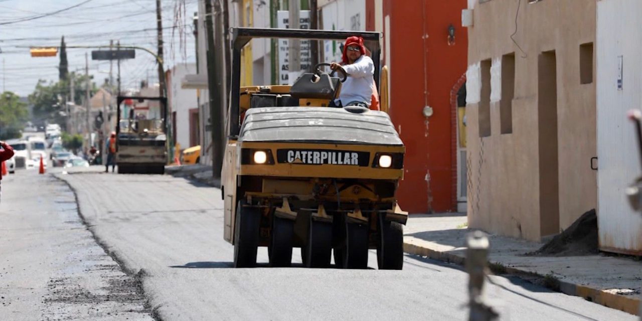 Inicia repavimentación de Pérez Treviño en Saltillo