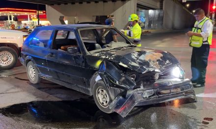 Retorna sin esperar su flecha y sufre accidente en Saltillo