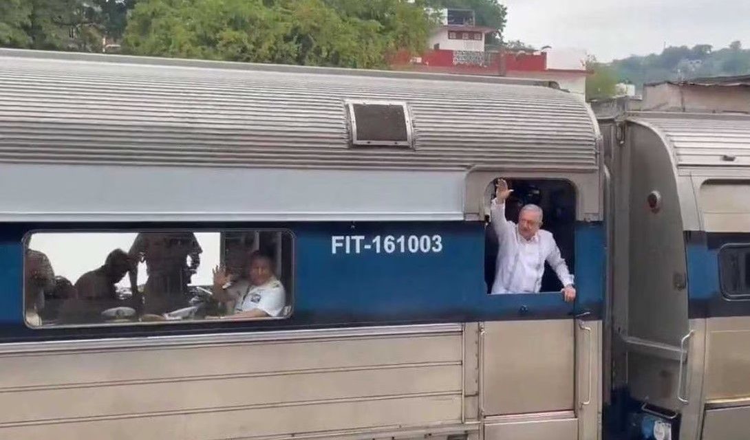 AMLO realiza recorrido en el Tren Interoceánico del Istmo de Tehuantepec