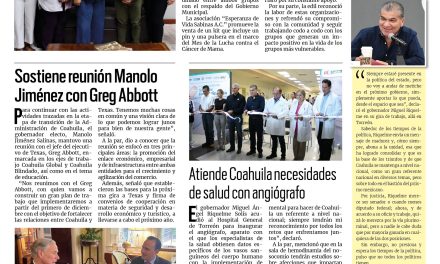 Portada RCG Carbonífera [3 de octubre de 2023] Diana Haro refrenda apoyo a grupos vulnerables; anuncian segunda edición del festival de Día de Muertos y más…