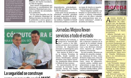 Portada RCG Carbonífera [5 de octubre de 2023] Avanza brigada ‘La Maestra en tu Colonia’; embargan Mina 7 de AHMSA por adeudos salariales y más…