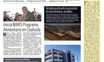 Portada RCG Carbonífera [7 de octubre de 2023] Realizan cambio directivo de Mesa Redonda Panamericana; brindan atención a jardín de niños en San Juan de Sabinas y más…