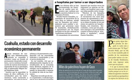 Portada RCG Carbonífera [15 de octubre de 2023] Crecen atenciones a migrantes en la 57; Presentan quejas en Derechos Humanos por falta de agua y más…