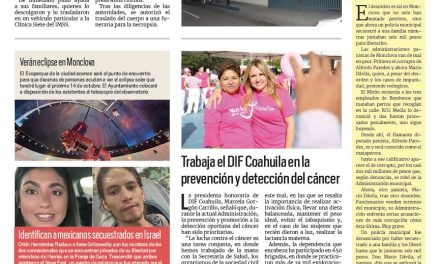Portada RCG Centro [9 de octubre de 2023] Jubilado de AHMSA se quita la vida; se despide ‘Dr. Vagón’ de la región Centro del estado y más…