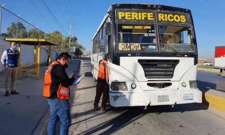 Supervisan minuciosamente transporte público de Torreón