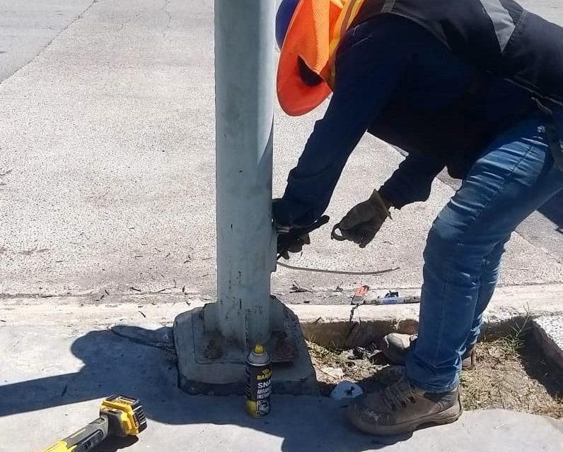 Intensifican reparación de alumbrado en Torreón