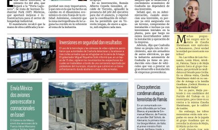 Portada RCG Media [10 de octubre de 2023] Anuncia MARS inversión 62 del año; casi listos nuevos centros comunitarios de Saltillo y más…