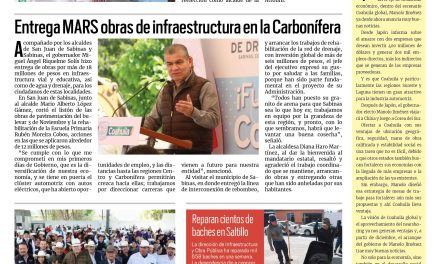 Portada RCG Media [19 de octubre de 2023] Sigue la división en Morena; entrega MARS obras de infraestructura en la Carbonífera y más…