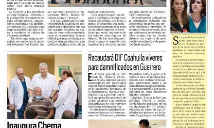 Portada RCG Media [27 de octubre de 2023] Sostenemos los indicadores de Coahuila con bases sólidas: MARS; se suma Saltillo con centro de acopio en apoyo de afectados por Otis y más…