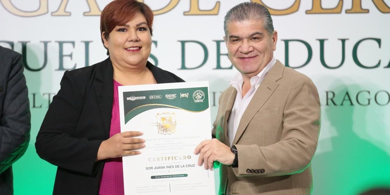 Reconoce MARS a docentes de Coahuila