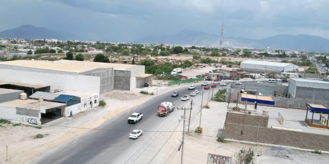 Supervisa Chema Morales obras al surponiente de Ramos Arizpe
