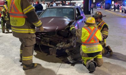 Concientizan a conductores en Saltillo con simulacro de accidente