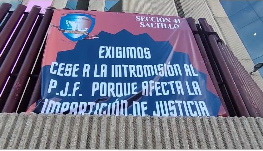 Continúa paro en el Poder Judicial Federal en Saltillo