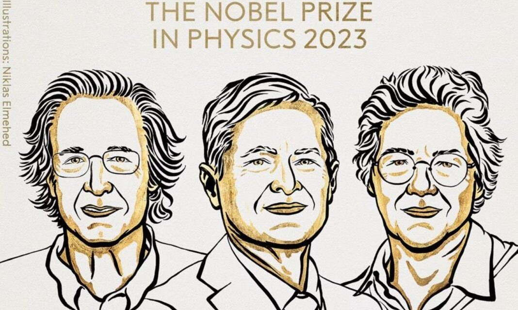 Pierre Agostini, Ferenc Krausz y  Anne L’Huillier consiguen el Premio Nobel de Física 2023