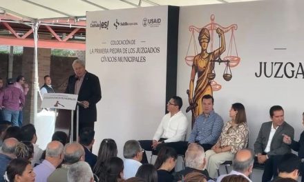 Inician construcción de juzgados cívicos municipales