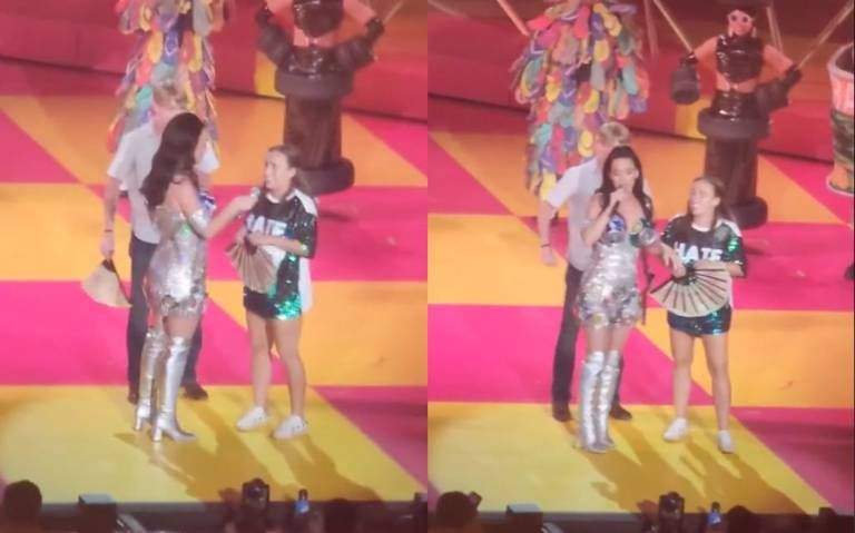 Fan mexicana se roba el show de Katy Perry con sus pasos de baile