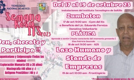 Se realizará la Semana Rosa ITS 2023
