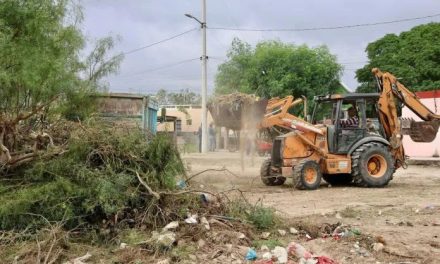 Realizan mantenimiento de calles en Sabinas