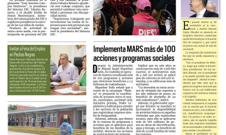 Portada RCG Fronteriza [19 de noviembre de 2023] Entrega DIF Acuña 140 sillas de ruedas a adultos mayores; Colocan malla ciclónica en Jardín de Niños y más…