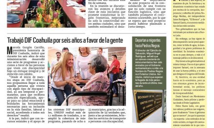 Portada RCG Fronteriza [20 de noviembre de 2023] Analizan construcción de segundo puente Acuña-Del Río; alistan albergues previos a entrada de frente frío más…}