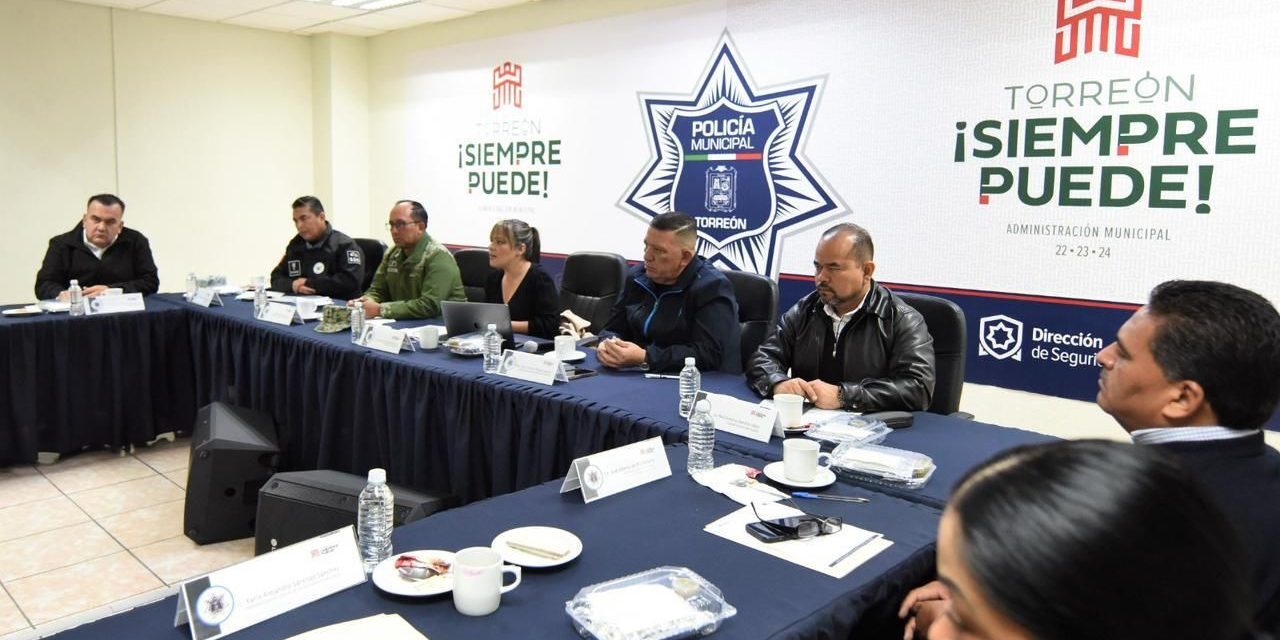 Evalúan resultados de operativos de seguridad en Torreón