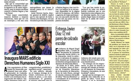 Portada RCG Lagunera [8 de noviembre de 2023] Anuncian nuevo vuelo entre Torreón y Monterrey; Darán estímulos para el pago del predial por el ‘Buen Fin’ y más…