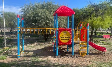 Instalan ejercitadores y juegos infantiles en colonias