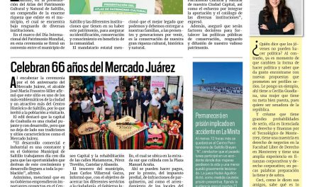 Portada RCG Media [17 de noviembre de 2023] Presentan atlas del patrimonio cultural y natural de Saltillo; celebran 66 años del Mercado Juárez y más…