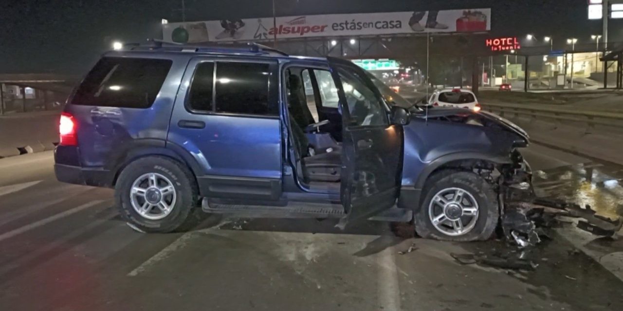 Le dan cerrón y termina chocando en Saltillo