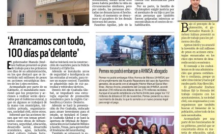 Portada RCG Centro [5 de diciembre de 2023] Cierran anexo tras muerte de menor de edad en Monclova; Envían al penal a militar por violación de menor y más…