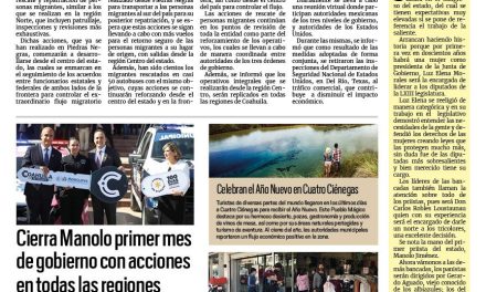 Portada RCG Centro [31 de diciembre de 2023] Intensificarán operativos para deportar migrantes; Promoverán a la región Centro para atraer inversiones y más…