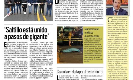 Portada RCG Centro [14 de diciembre de 2023] Garantizan paso seguro de paisanos; vinculan a proceso a presunto feminicida de Yosmi y más…