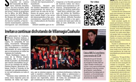 Portada RCG Lagunera [15 de diciembre de 2023] Se llevó Alfredo Paredes 60 mdp en concesiones piratas; ‘niños deben conocer los números de emergencia’ y más…