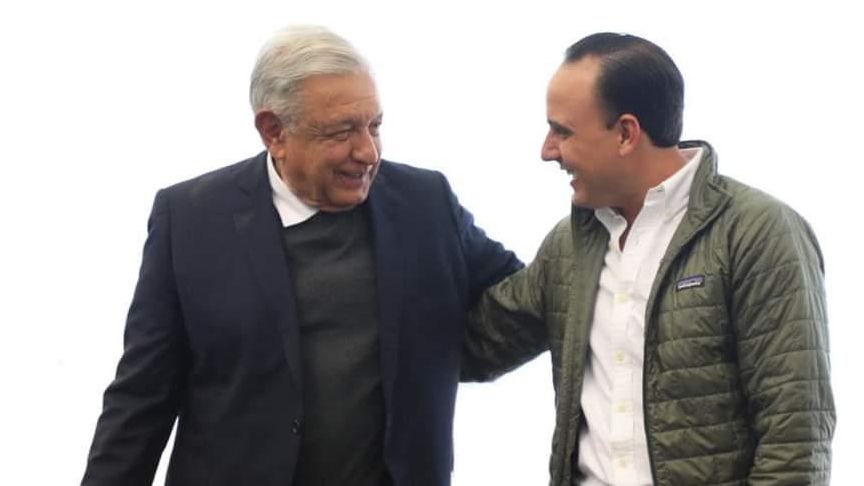 Pactan Manolo Jiménez y AMLO trabajo en equipo