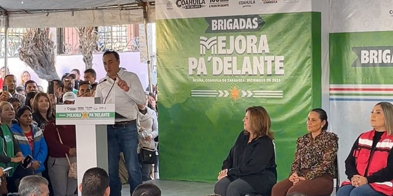 Con las Brigadas Mejora Acuña Pa´Delante: Manolo Jiménez