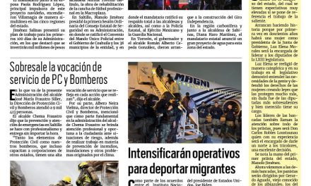 Portada RCG Media [31 de diciembre de 2023] Emprende Manolo Jiménez acciones en todo el estado; Trabaja DIF Saltillo a favor de niñas y niños y más…
