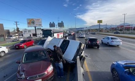 Por imprudencia al conducir causa percance en Saltillo