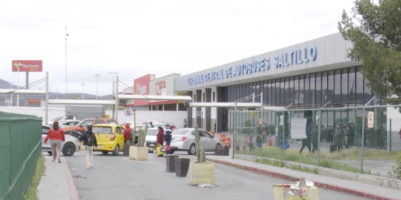 A tope la Central de Autobuses de Saltillo