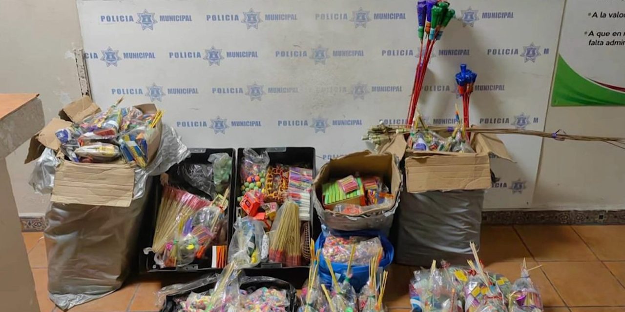 Decomisan 150 kilos de pirotecnia en Ramos Arizpe