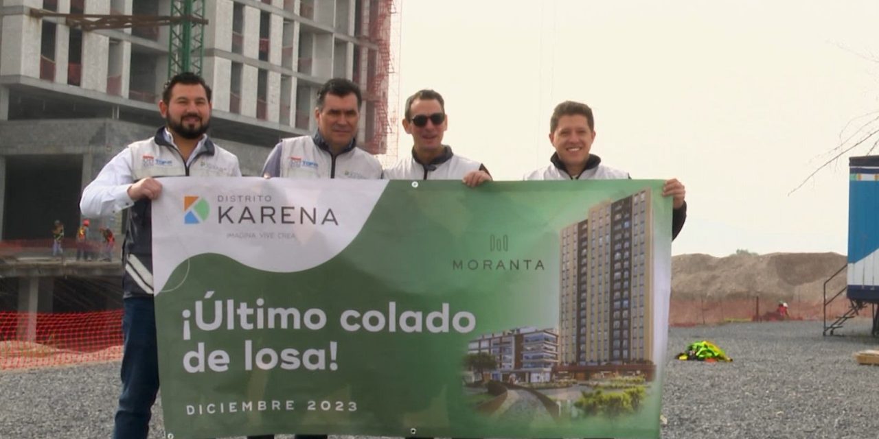 Distrito Karena realiza su ultimo colado de losa