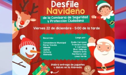 Invita Comisaría de Seguridad a su Desfile Navideño