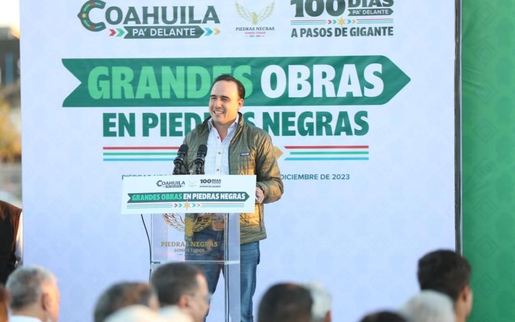 Inicia Manolo Jiménez entrega de obras