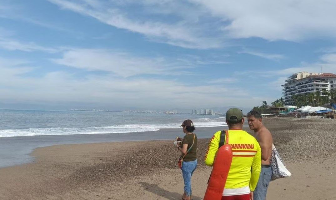 Padre e hijo son arrastrados por ola en Puerto Vallarta mientras se tomaban una foto y pierden la vida