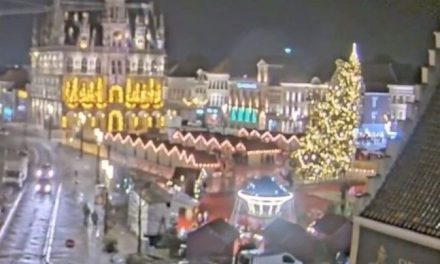 Video: Mujer pierde la vida luego de que le cayera un árbol gigante de Navidad en Bélgica