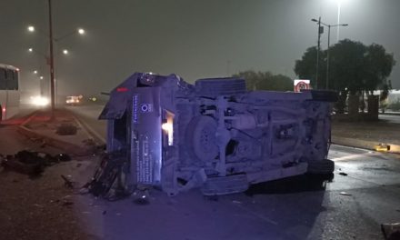 Saltillo: Choca, vuela y vuelca borracho; protagonizó violento accidente