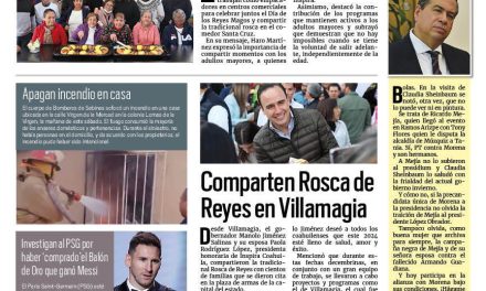 Portada RCG Carbonífera [7 de enero de 2024] Celebra alcaldesa de Sabinas con adultos mayores; Impulsan el desarrollo en los ejidos de Sabinas y más…
